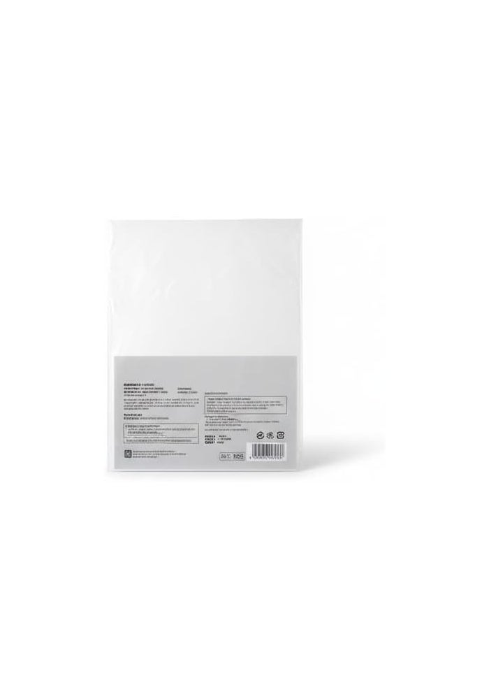 Daiso حامل شفاف A4 من دايسو - مجموعة من 10 مجلدات مستندات شفافة - Image 3